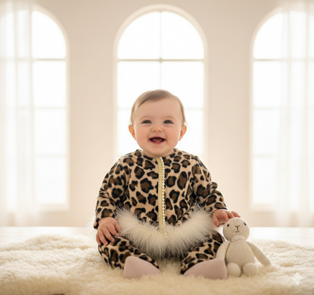 Leopard 3pc pants set by Katie Rose