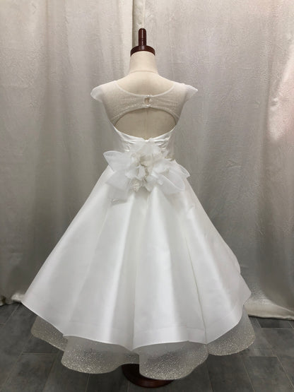 Mikado Shimmer Communion Gown Made in Italy