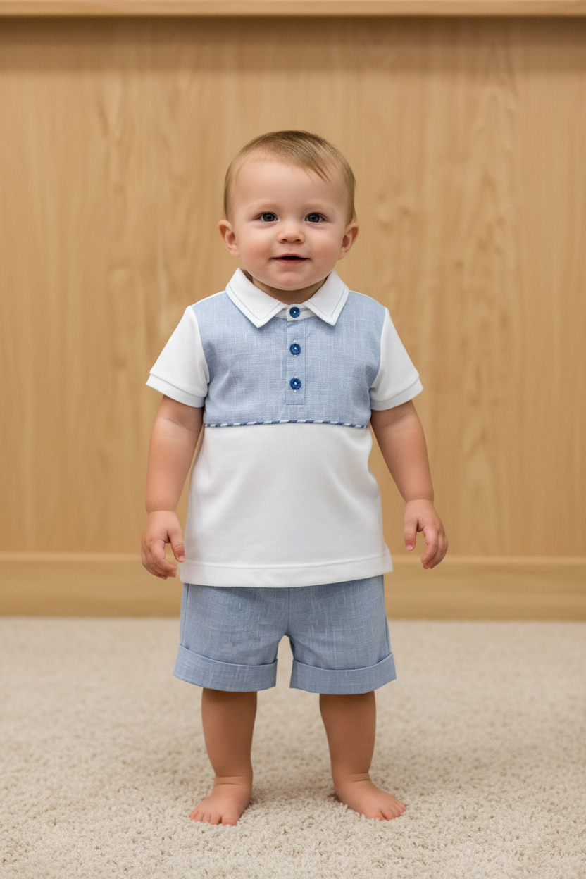 Boys shorts set made in Italy