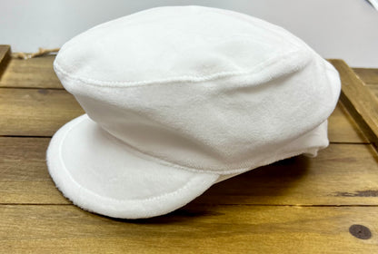 White cotton/velveteen winter shorts Romper