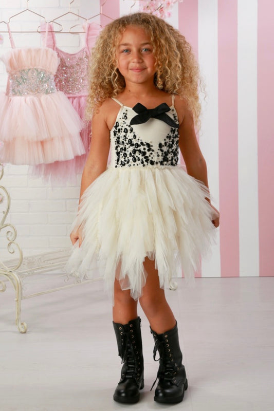 Black Tie Emma Girls Dress by ooh la la couture