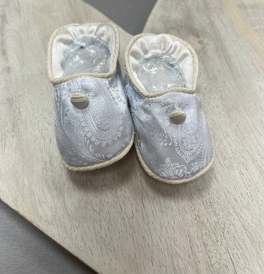 Powder Blue Brocade shoes