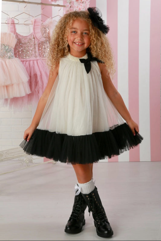 Ooh la la couture solene black and ivory Dress