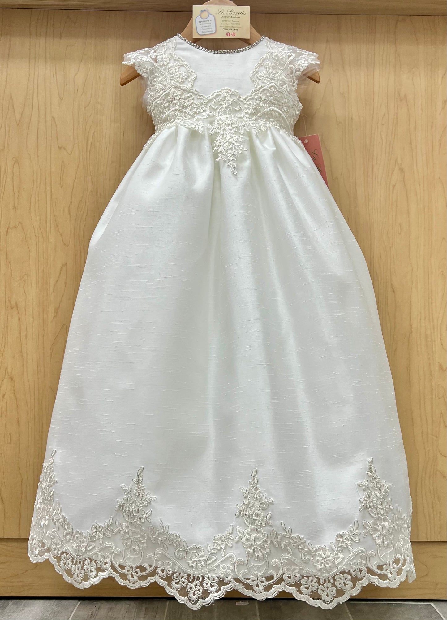 Piccolo Bacio Maggie christening Dress