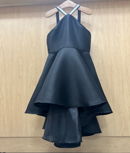 Black Dress Kira with  beaded neckline