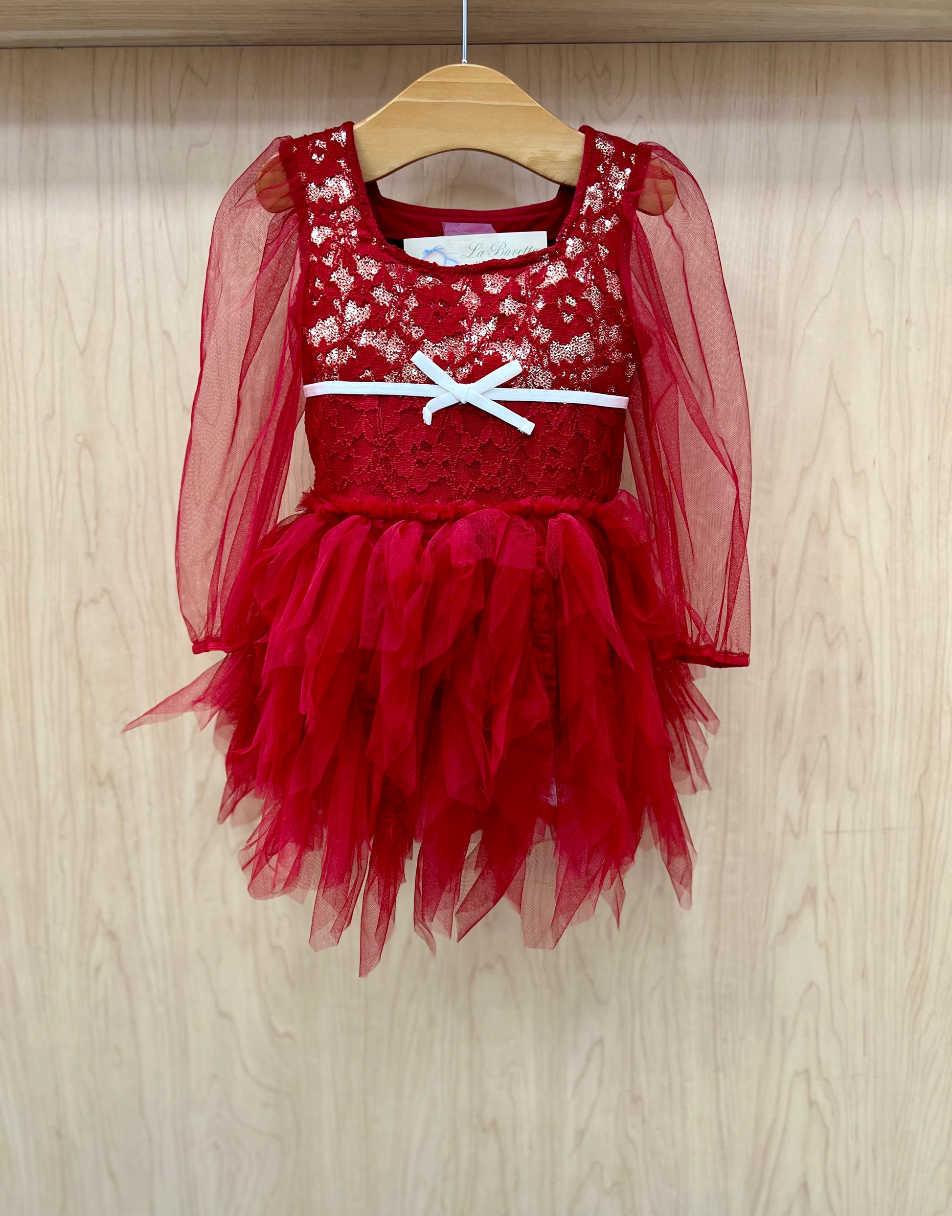 red lace infant dress Cassandra dress lace red