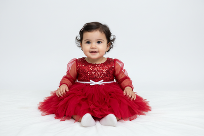 Ruby Lace Baby Dress by ooh la la couture