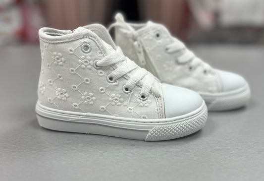 Eyelet high tops