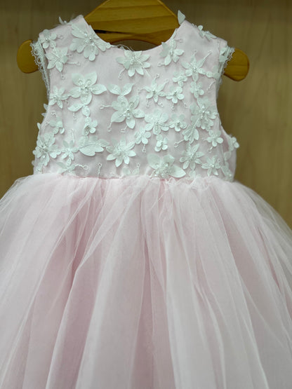 Sarah Louise 1st birthday pink and pink Party Dress | La Bavetta | Childrens shopping