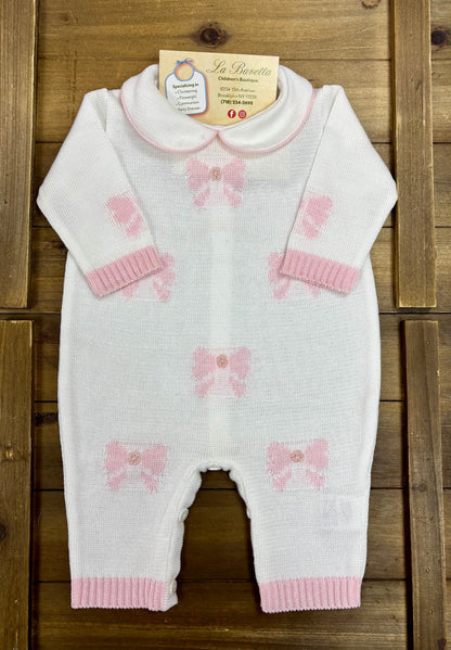 Bows & Bliss Knit Layette Set Made In Italy