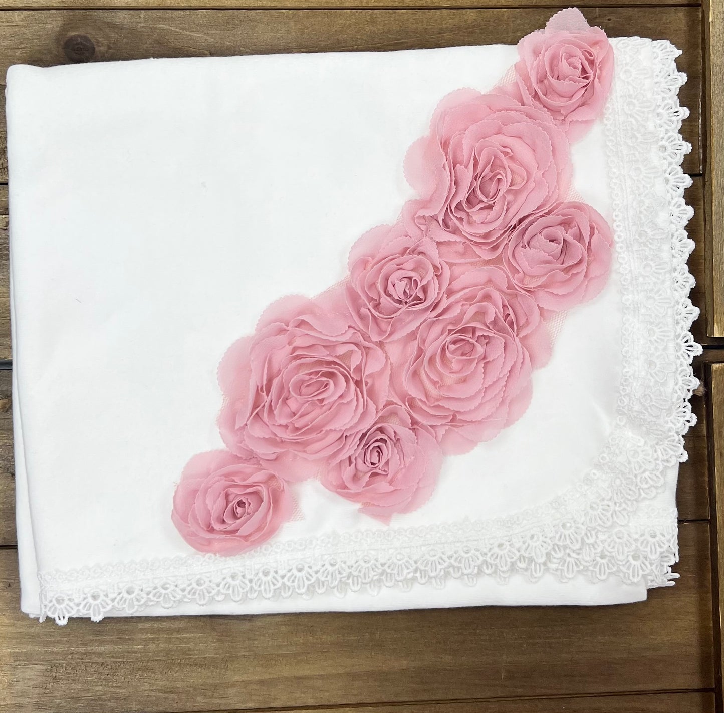 Pink and white Floral and lace baby take me home  set