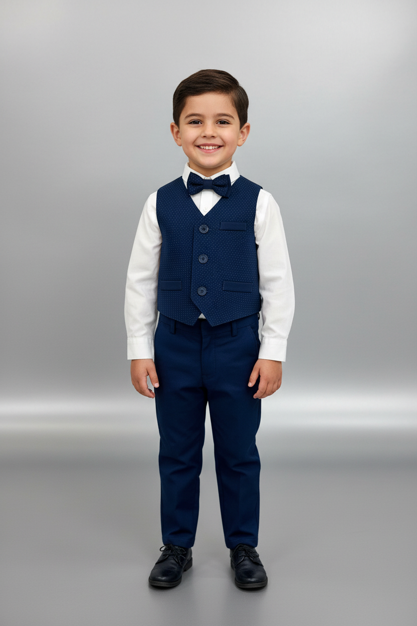 Bimbalo 4pc pants & vest set 7246