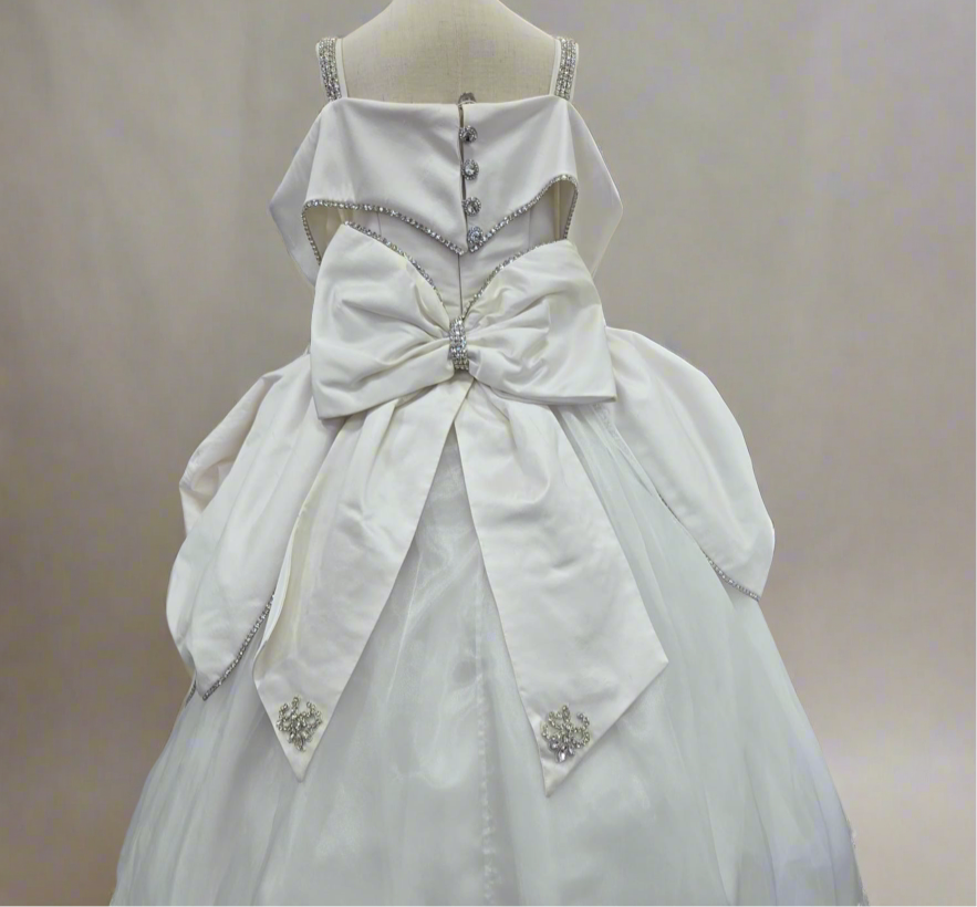 Emmanuela Bow Piccolo Bacio communion dress