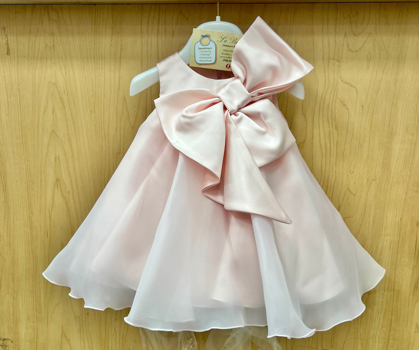 Pink Bow Dress Made  in Italy
