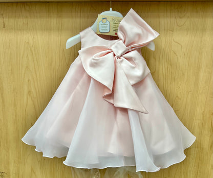 Pink Bow Dress Made  in Italy