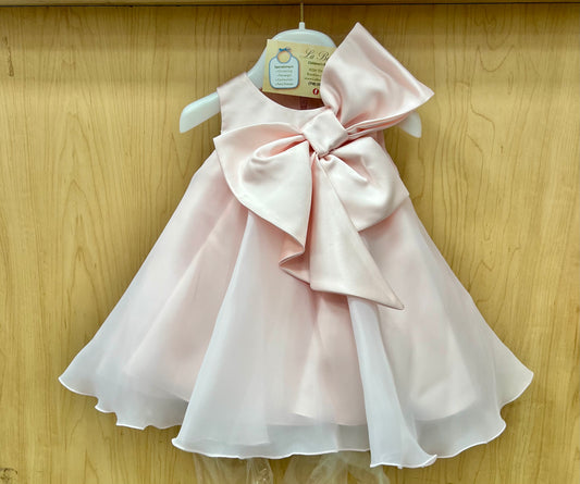 Pink Bow Dress Made  in Italy