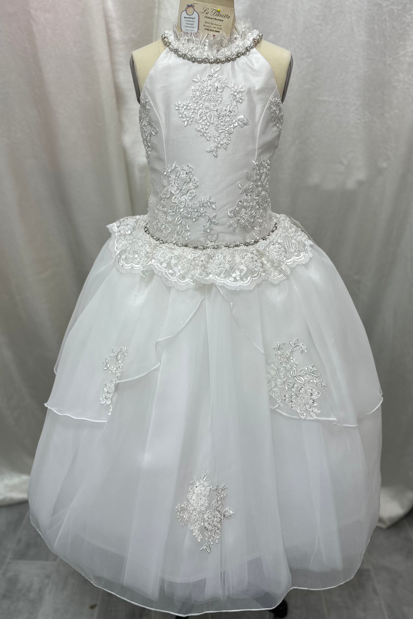 London Couture Communion Dress | Girls Dress | La Bavetta | New York
