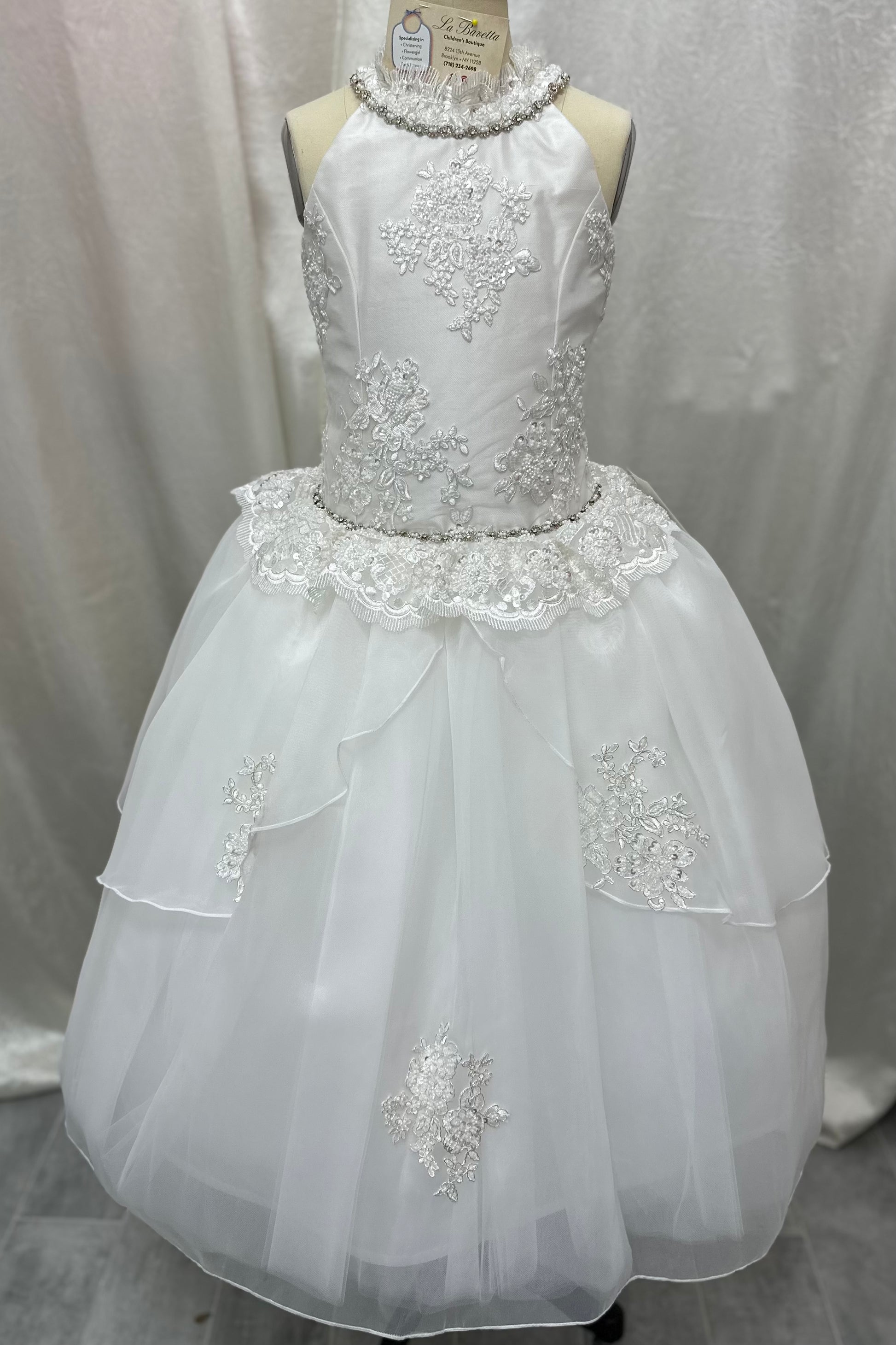 London Couture Communion Dress | Girls Dress | La Bavetta | New York