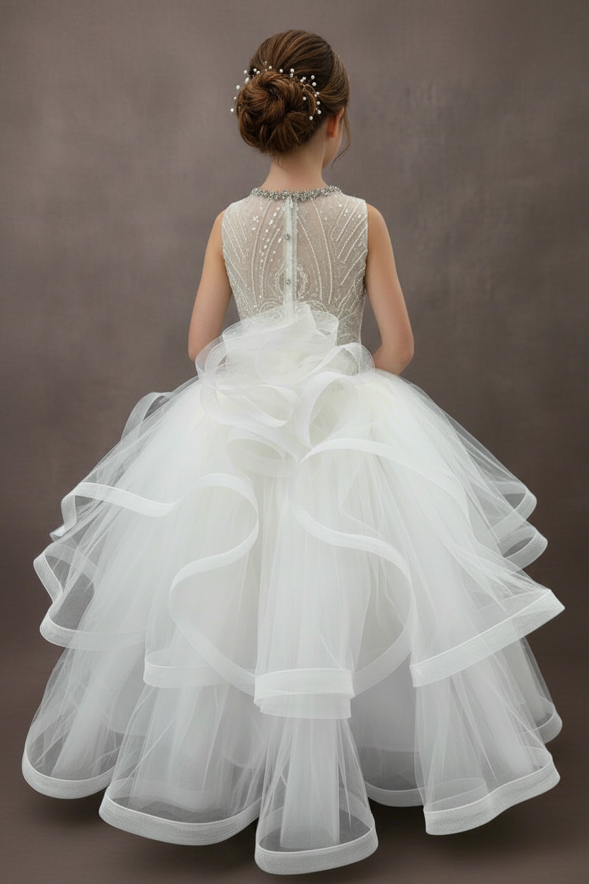 Repunzle special custom made couture communion dress