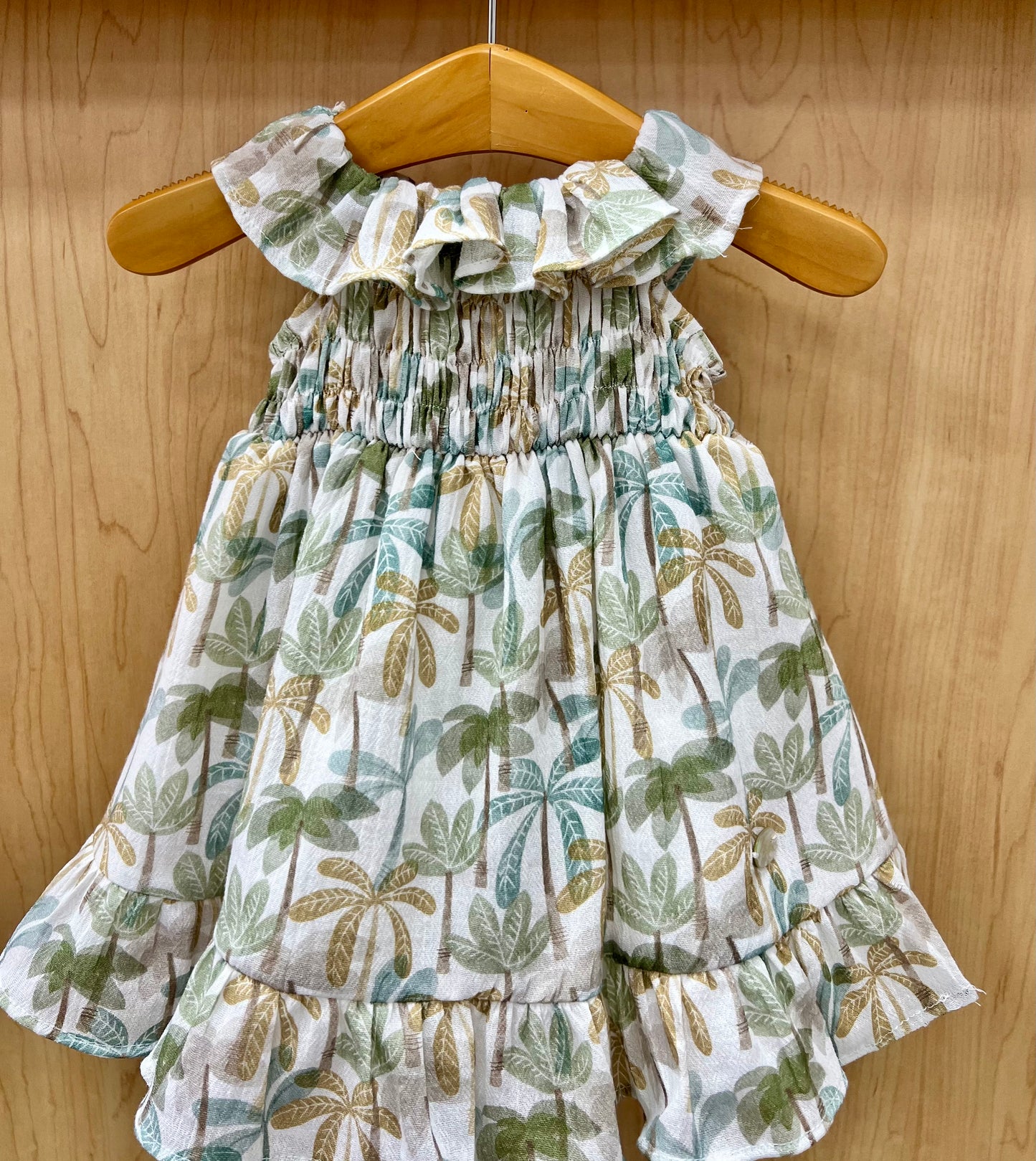 Cotton/linen girls dress 047-20261