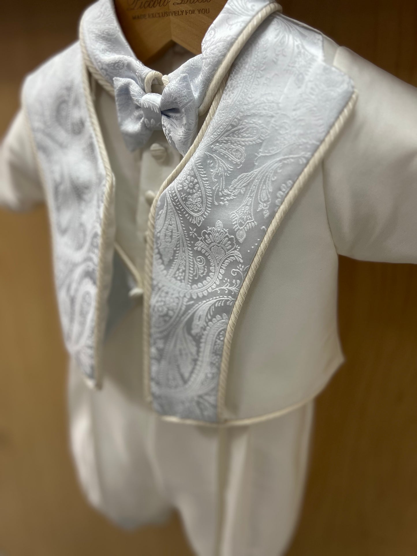 Blue Marcus christening suit