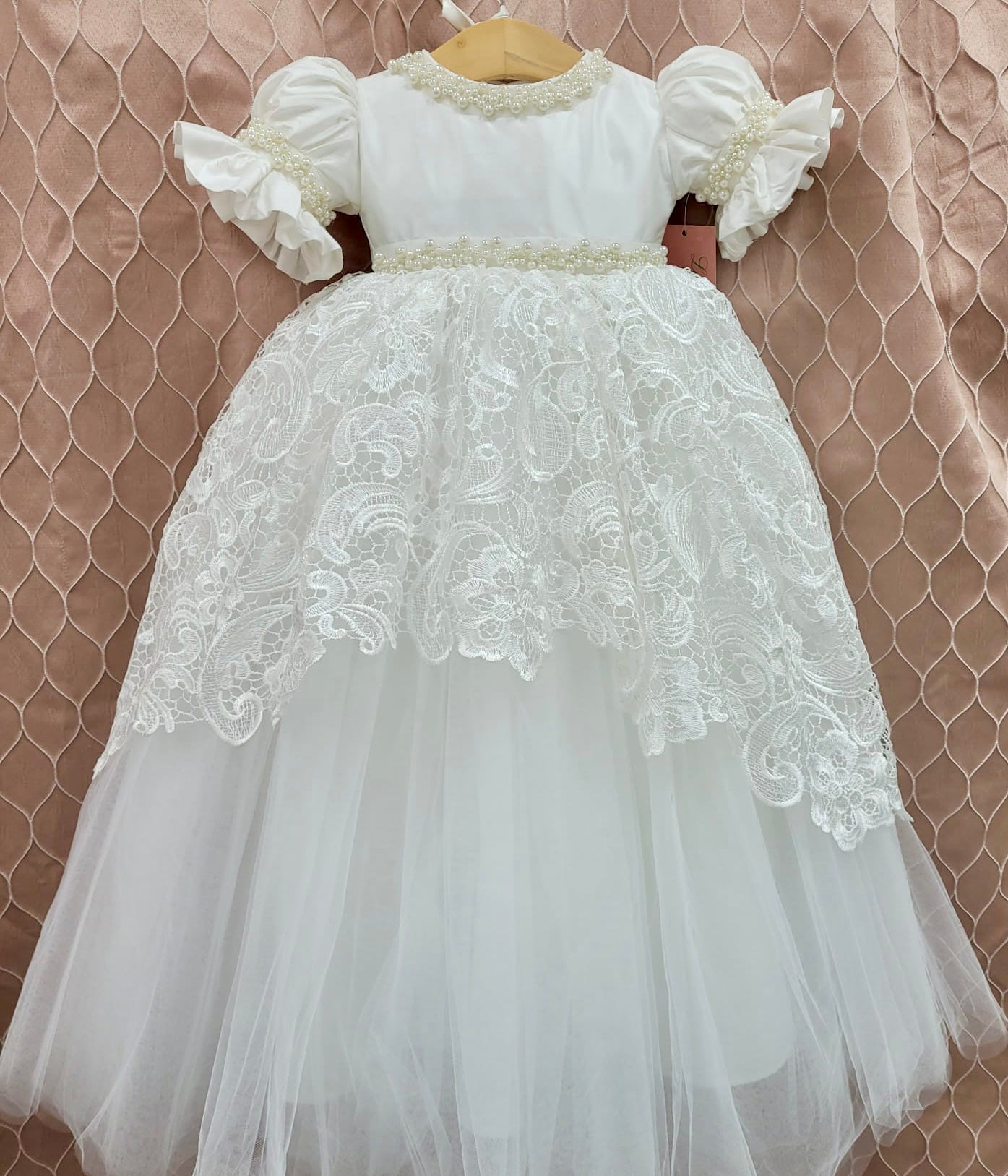 Nyla Girls Christening Outfit | La Bavetta | New York