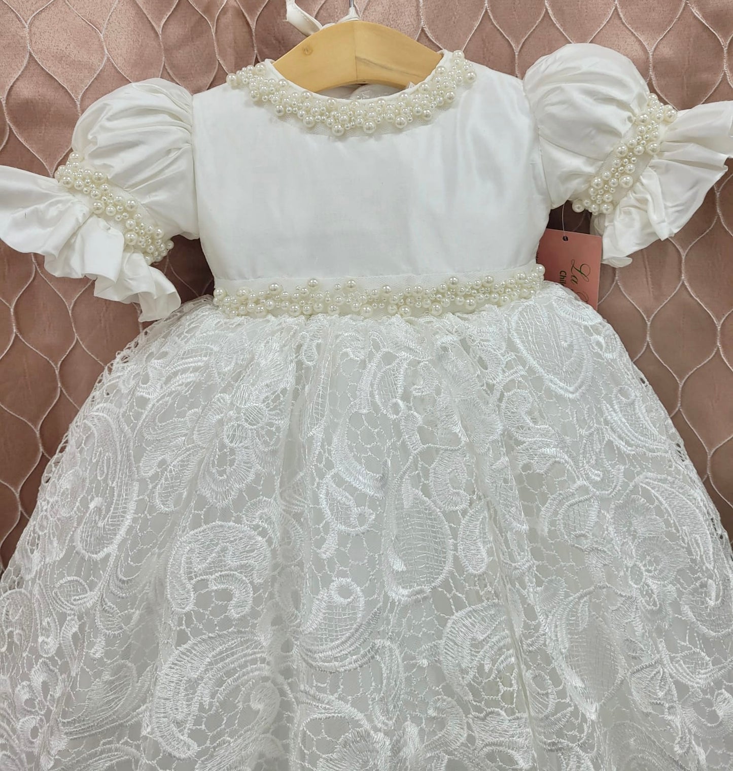 Nyla Girls Christening Outfit | La Bavetta | New York