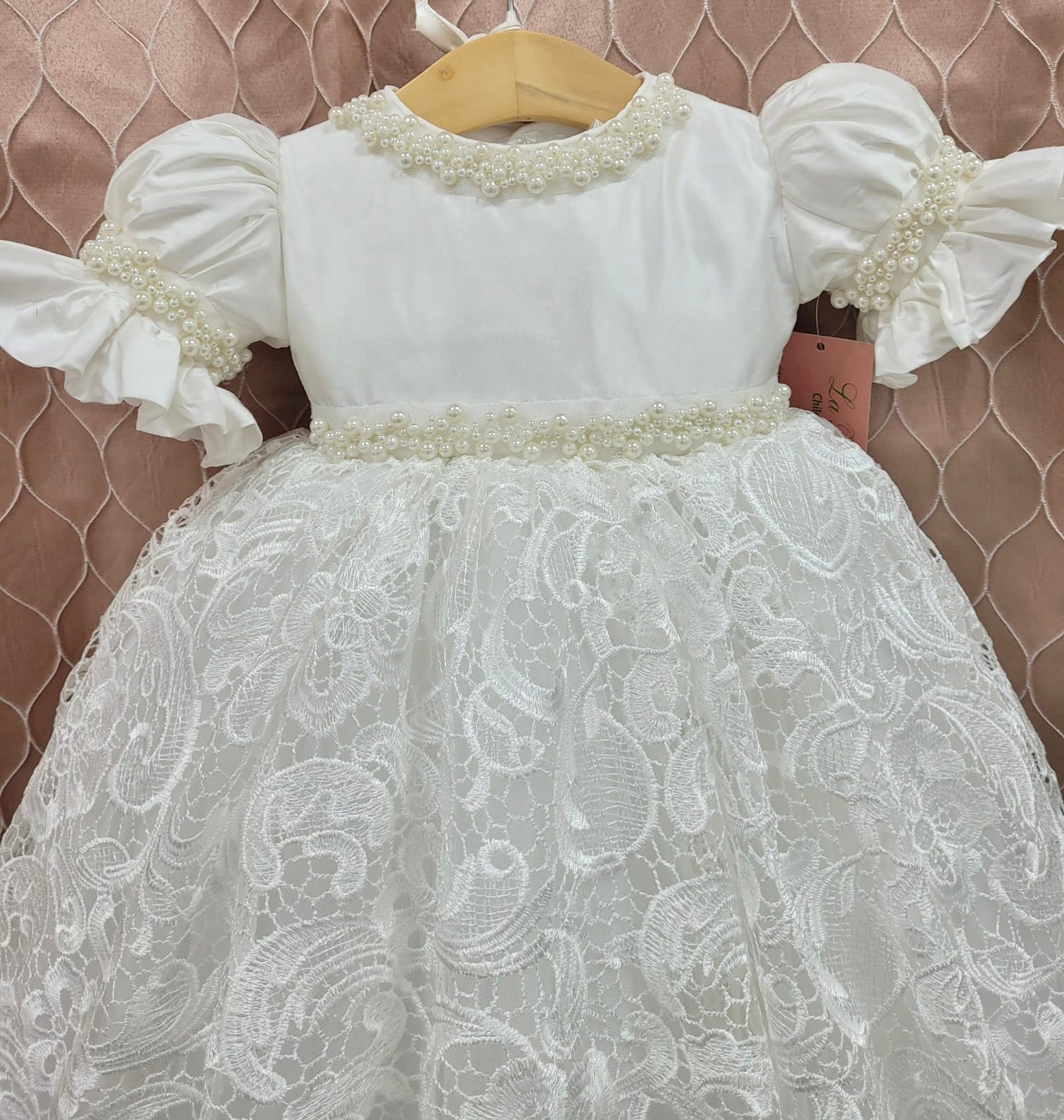 Nyla Girls Christening Outfit | La Bavetta | New York