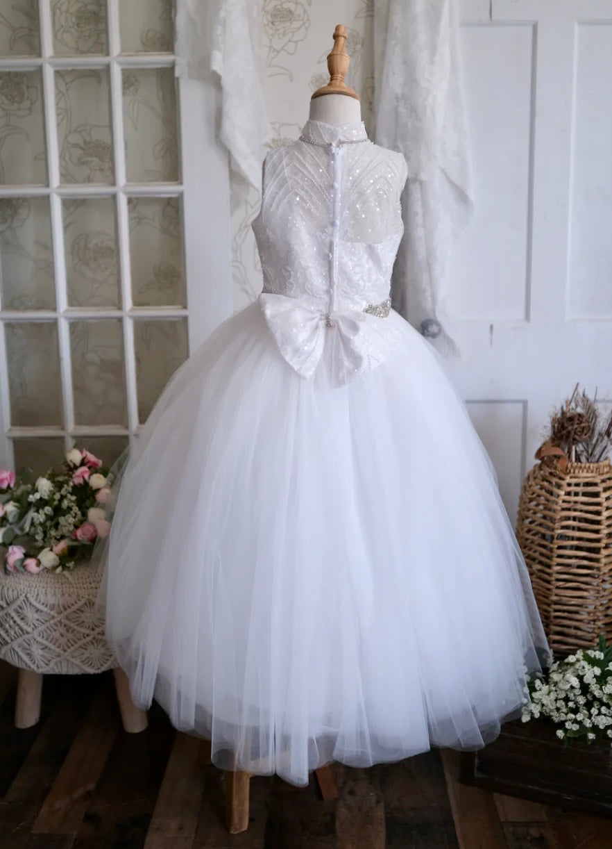 Christie Helene Skylar Tulle Communion Dress | La Bavetta | Brooklyn NYC