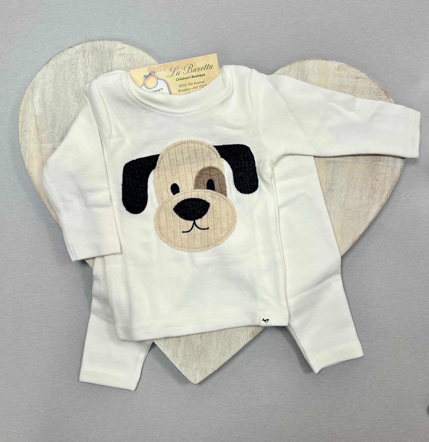 2pc cotton pants set with doggie