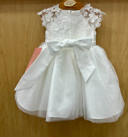 Girls Floral 3D Lace Tulle Dress