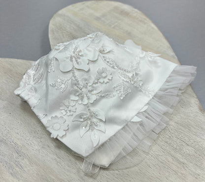 3D lace long Christening dress by Princess Daliana