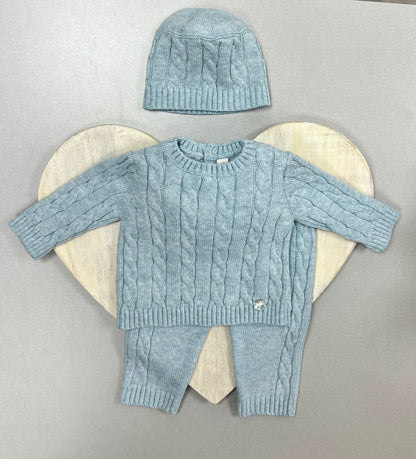 2pc knit Blue pants set