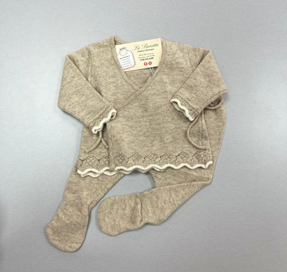 DK164 2pc knit girls pants set