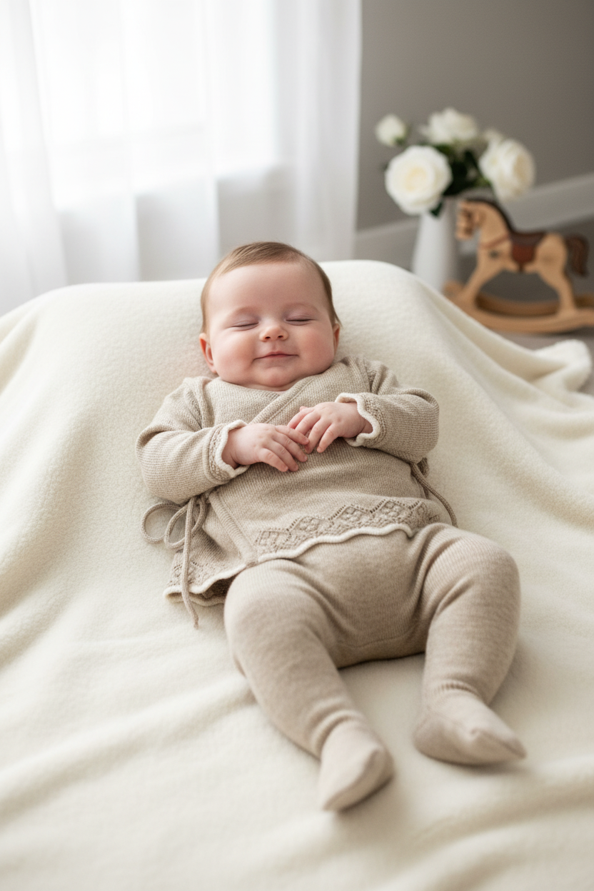 DK164 2pc knit girls pants set