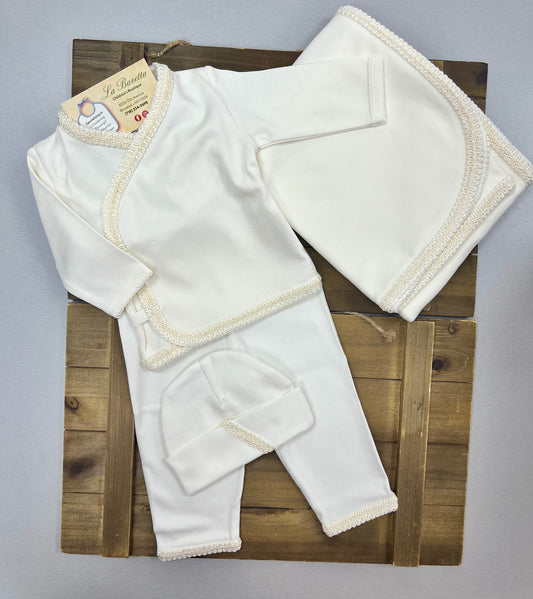 Neutral baby cotton set