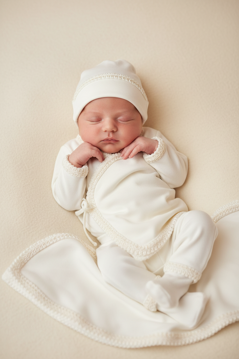 Ivory cotton 4pc take me home set