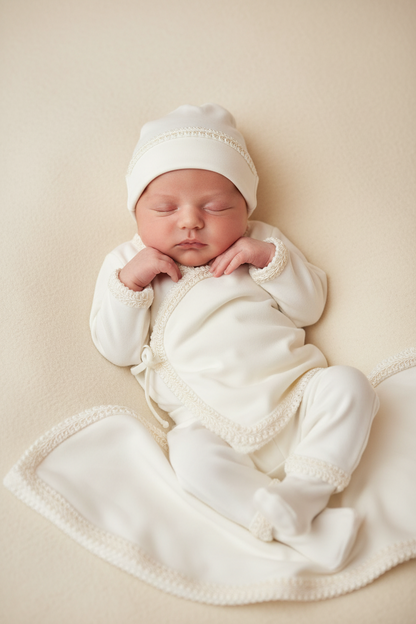 Ivory cotton 4pc take me home set