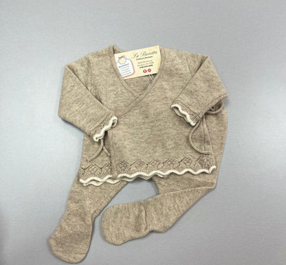 DK164 2pc knit girls pants set