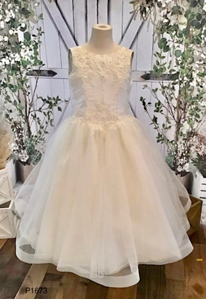 P1673 communion Dress by Christie Helene
