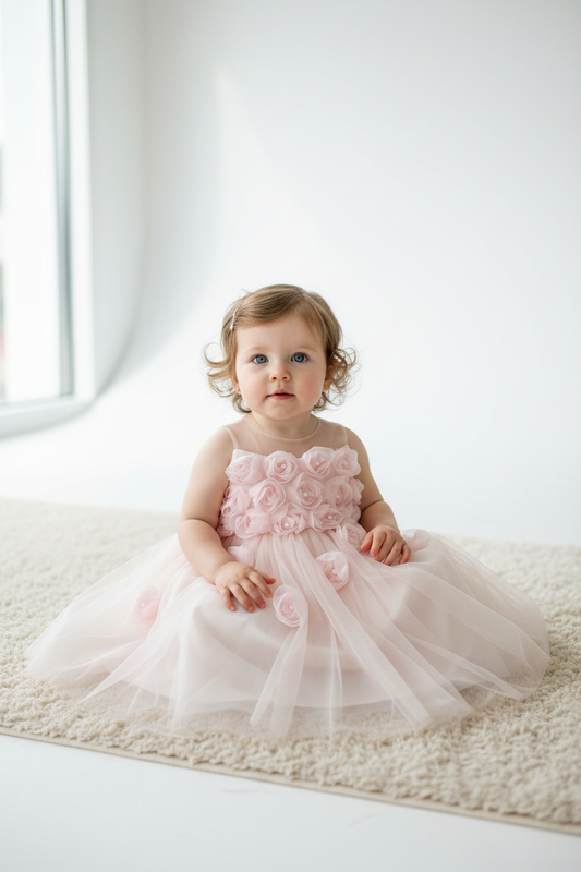 3D Flower blush Dress Y2027 Princess Daliana
