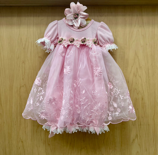 Pink Romper Dress Rosie