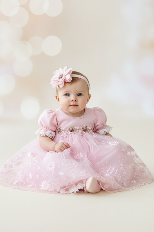 Pink Romper Dress Rosie