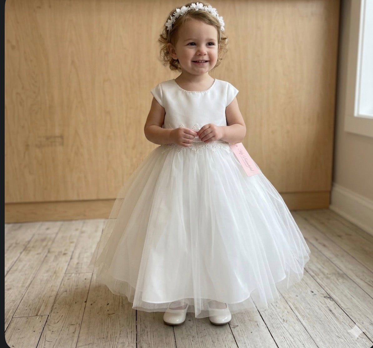 Floral Design Flower Girl Gown