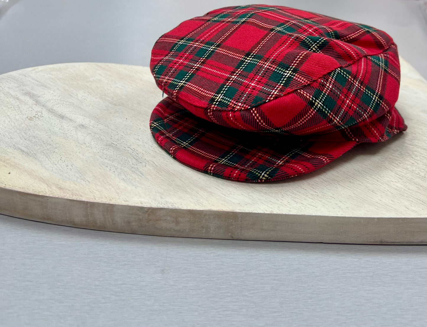 Baby Red & White Plaid-Trim Holiday Romper