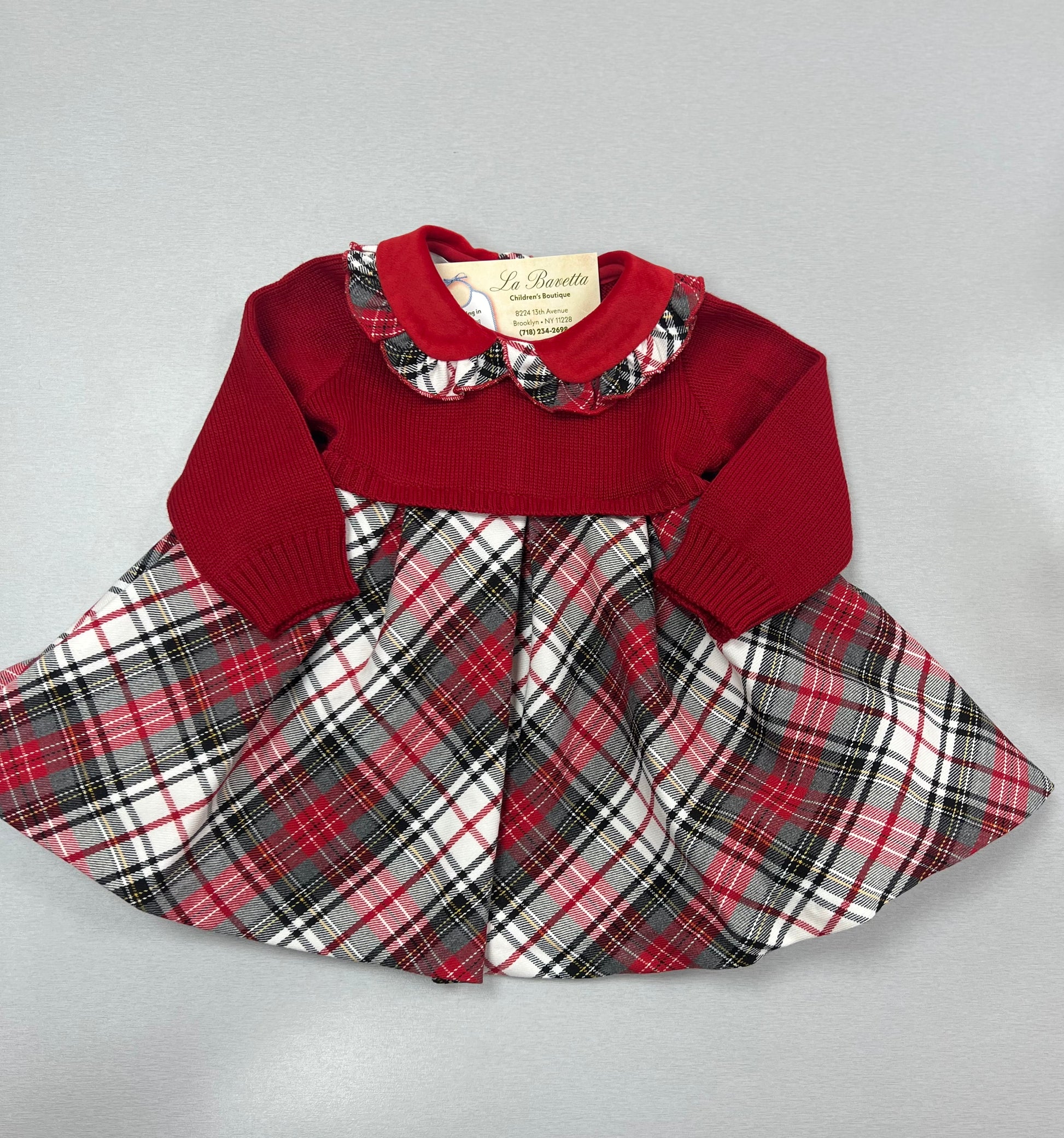Baby Red Dress | A christmas present | La Bavetta | New York City labavettainc Baby Red Dress | A christmas present | La Bavetta | New York City labavettainc