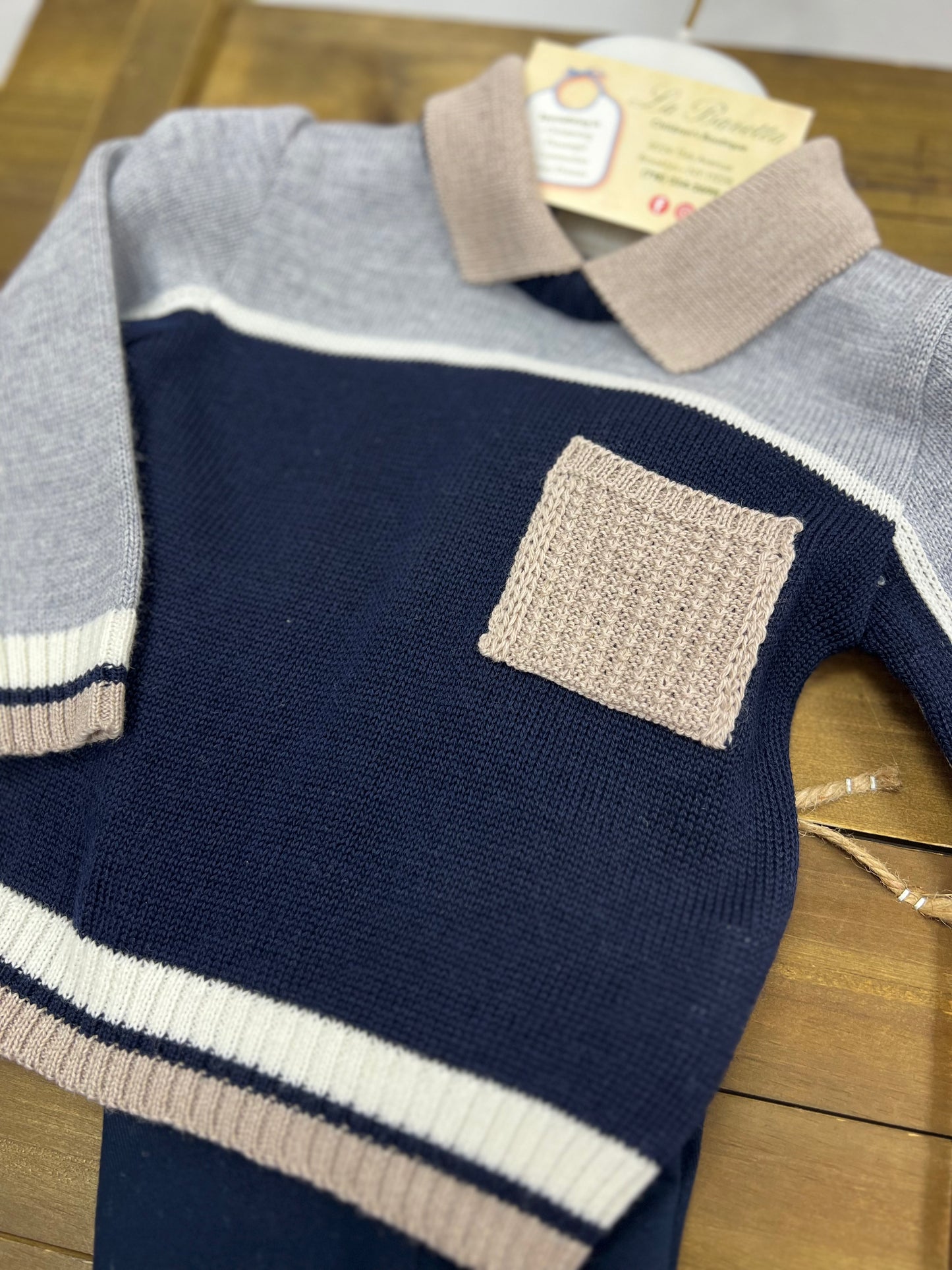 2pc sweater & Pants Set Made In Italy