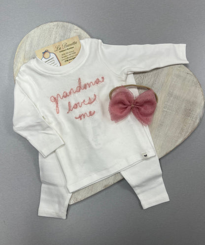 Grandma loves Me 2pc cotton set