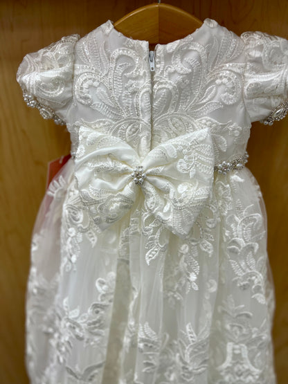 Charlie christening gown diamond white