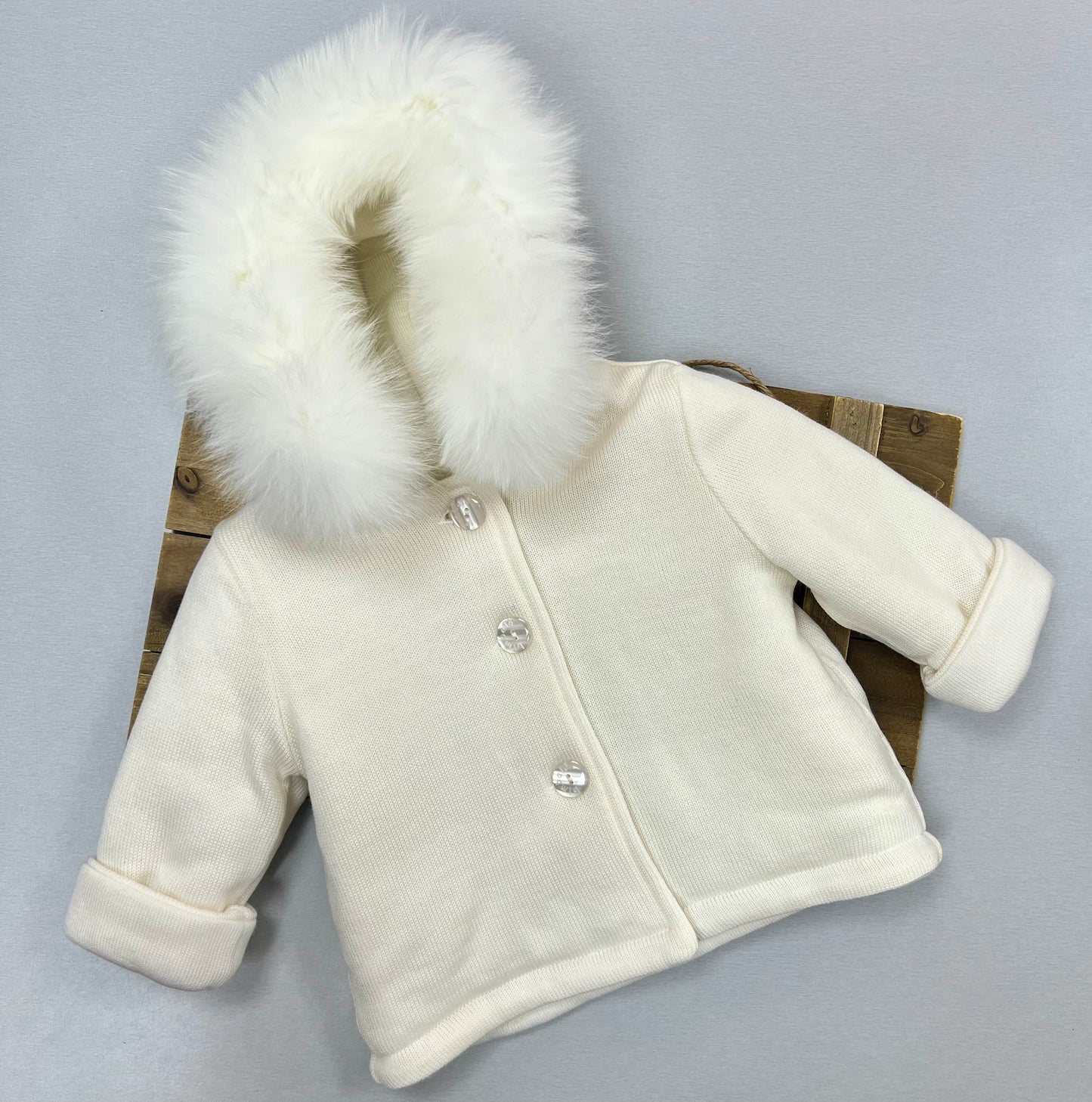 Little wool Jacket  for your little one with removable Fur
